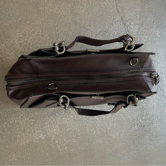 Coach Dreamer 36 Pebbled Satchel in Oxblood Leather - Picture 7 of 13